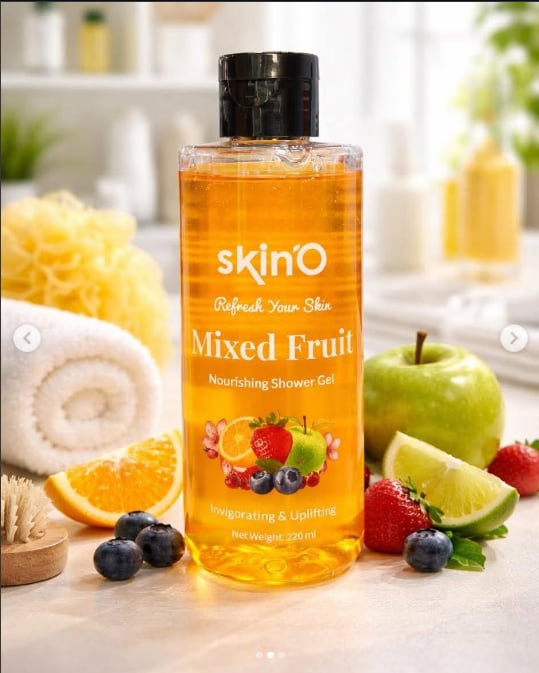 Skino Refresh Your Skin Mixed Fruit Nourishing Shower Gel 220ml - Image 2