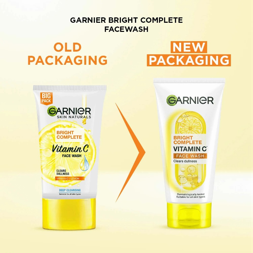 Garnier Bright Complete Vitamin C Face Wash 50g - Image 2