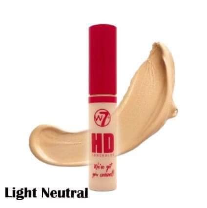 W7 HD Full Coverage Concealer (Light Neutral) 14ml