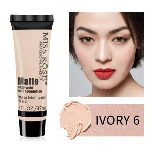 MISS ROSE Matte-Wear Liquid Foundation - Ivory 6