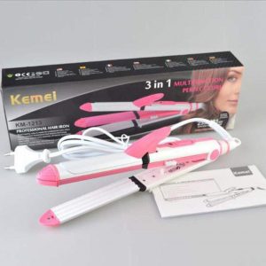 KEMEI Professional 3 In 1 Hair Straightener (Model No:-1213)
